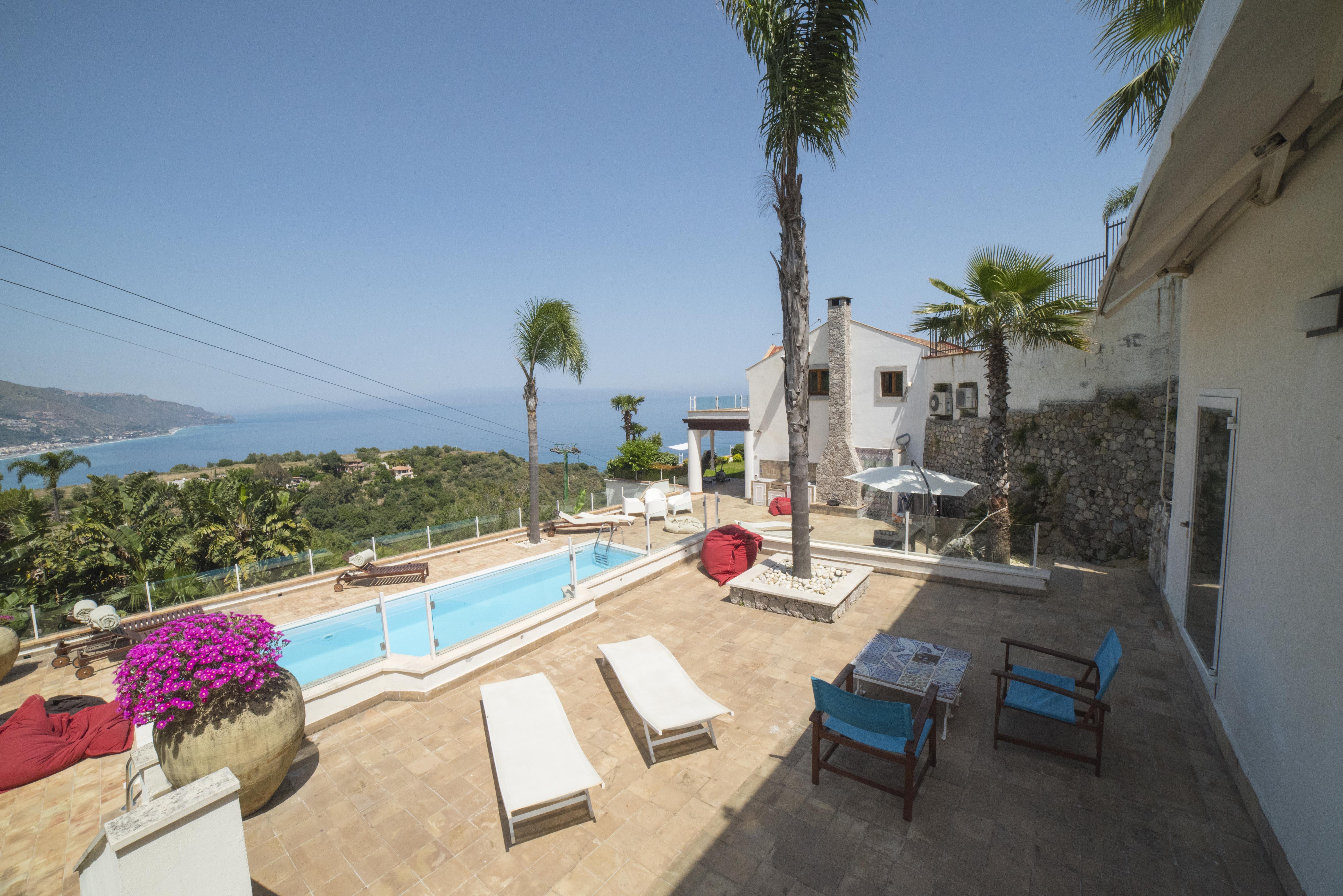 Villa Zagara Garden Spectacular Sea View In טאורמינה מראה חיצוני תמונה